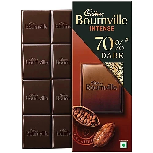 Cadbury Bournville Rich Cocoa 70% Dark Chocolate Bar 75G