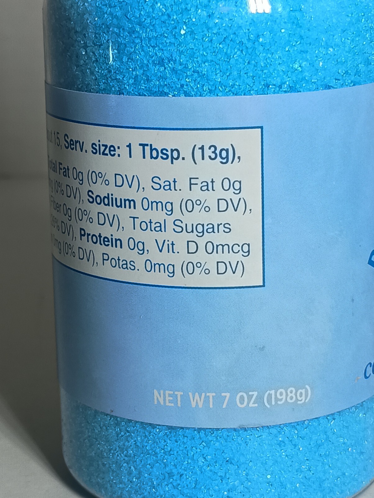 Koji Blue Raspberry Cotton Candy Sugar 7oz Jar