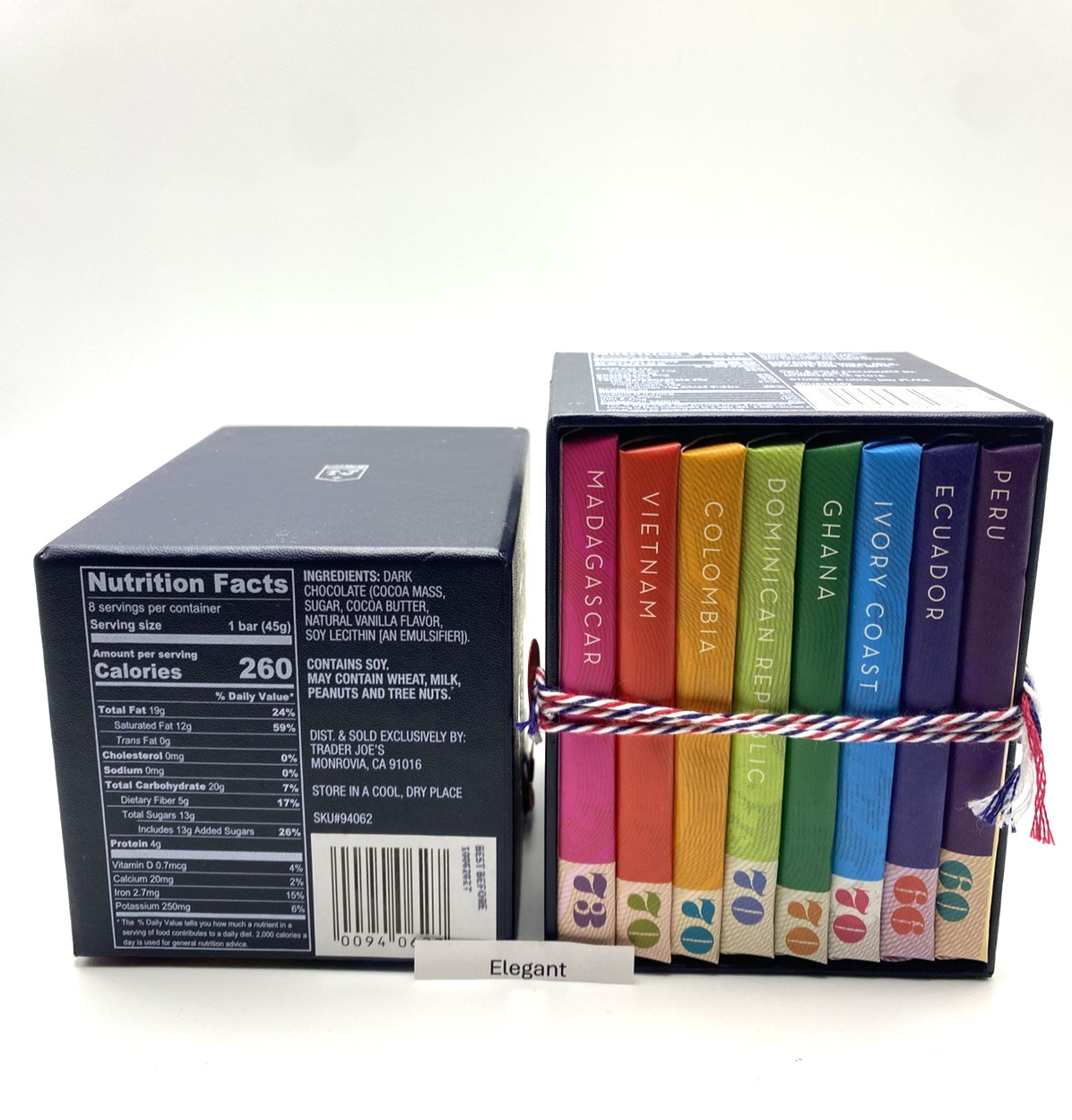2 Boxes Trader Joe’s Chocolate Passport 12.8 oz Christmas Gift!