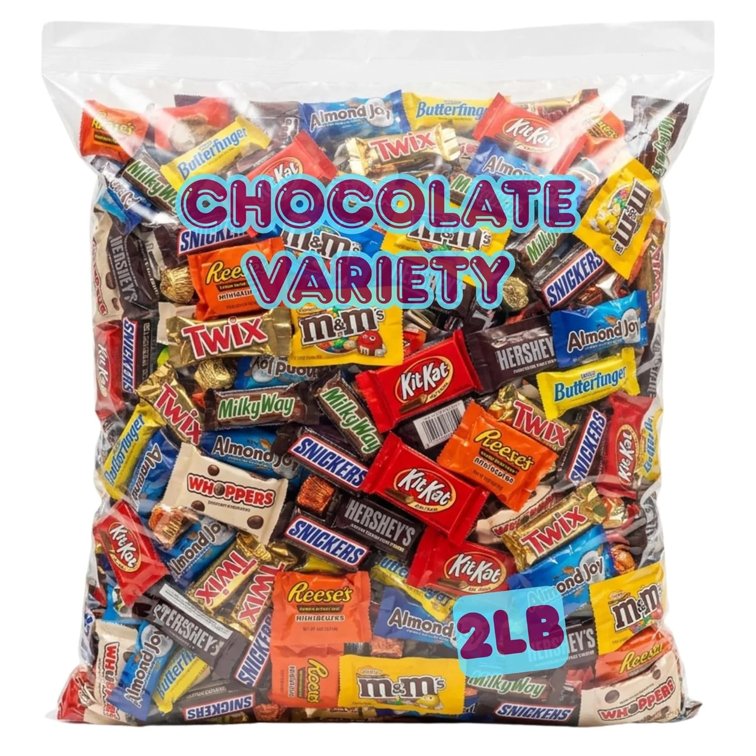 Bulk Chocolate Candy Variety Pack – Individually Wrapped Mini Chocolate Bars & T