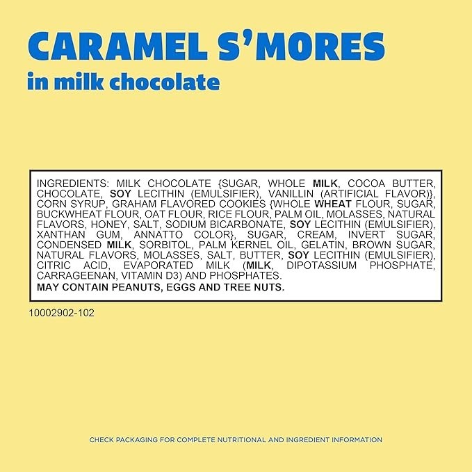 WHITMAN’S S’Mores Caramel Milk Chocolate Candy, Bag 7.3. oz
