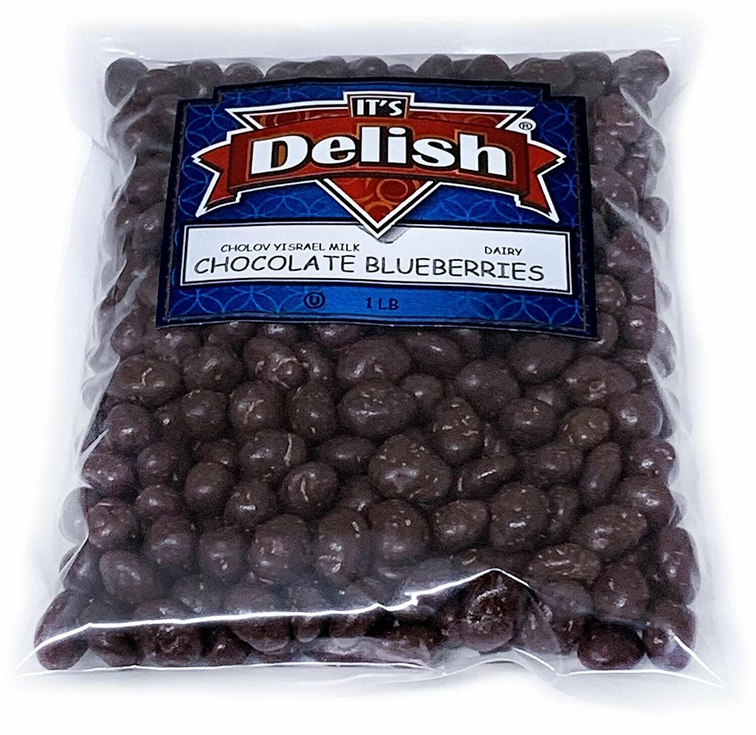 Gourmet Milk Chocolate Covered Blueberries by It’s Delish, 10 lbs Bulk