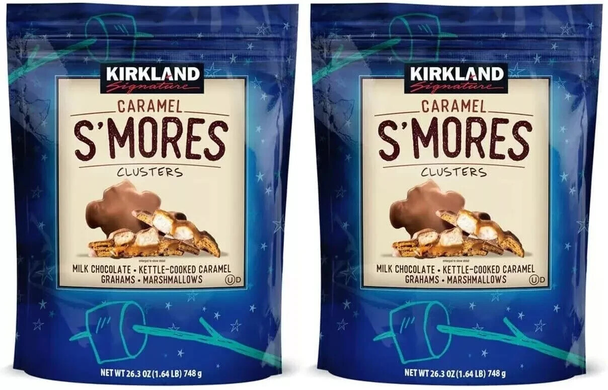 Kirkland Signature Caramel S’mores Clusters 2-Pack, 26.3oz – Sweet Crunchy Bliss