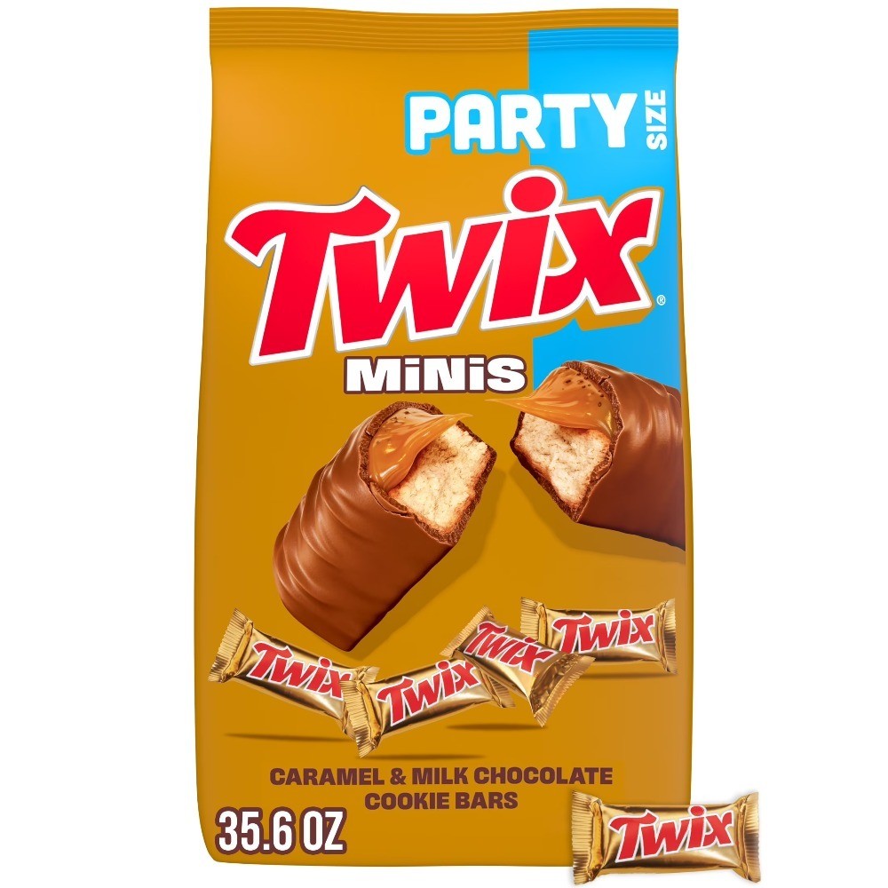 Caramel Chocolate Cookie Bar Candy Bag Minis, 35.6 oz Total (95 Count)