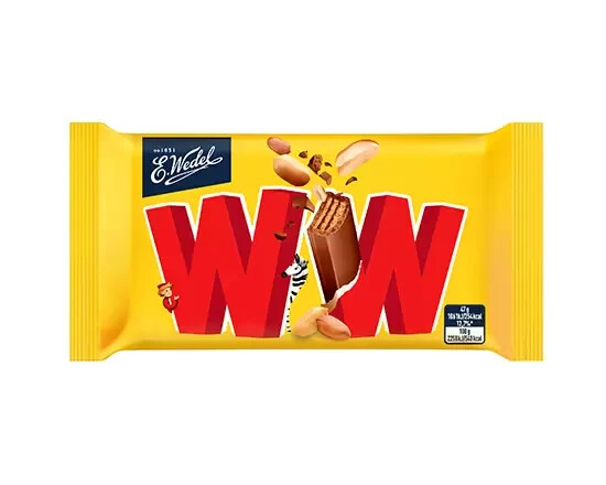 Pack of 4 x WEDEL WW Wafer in Milk Chocolate 4 x 47 g (1.7 oz)