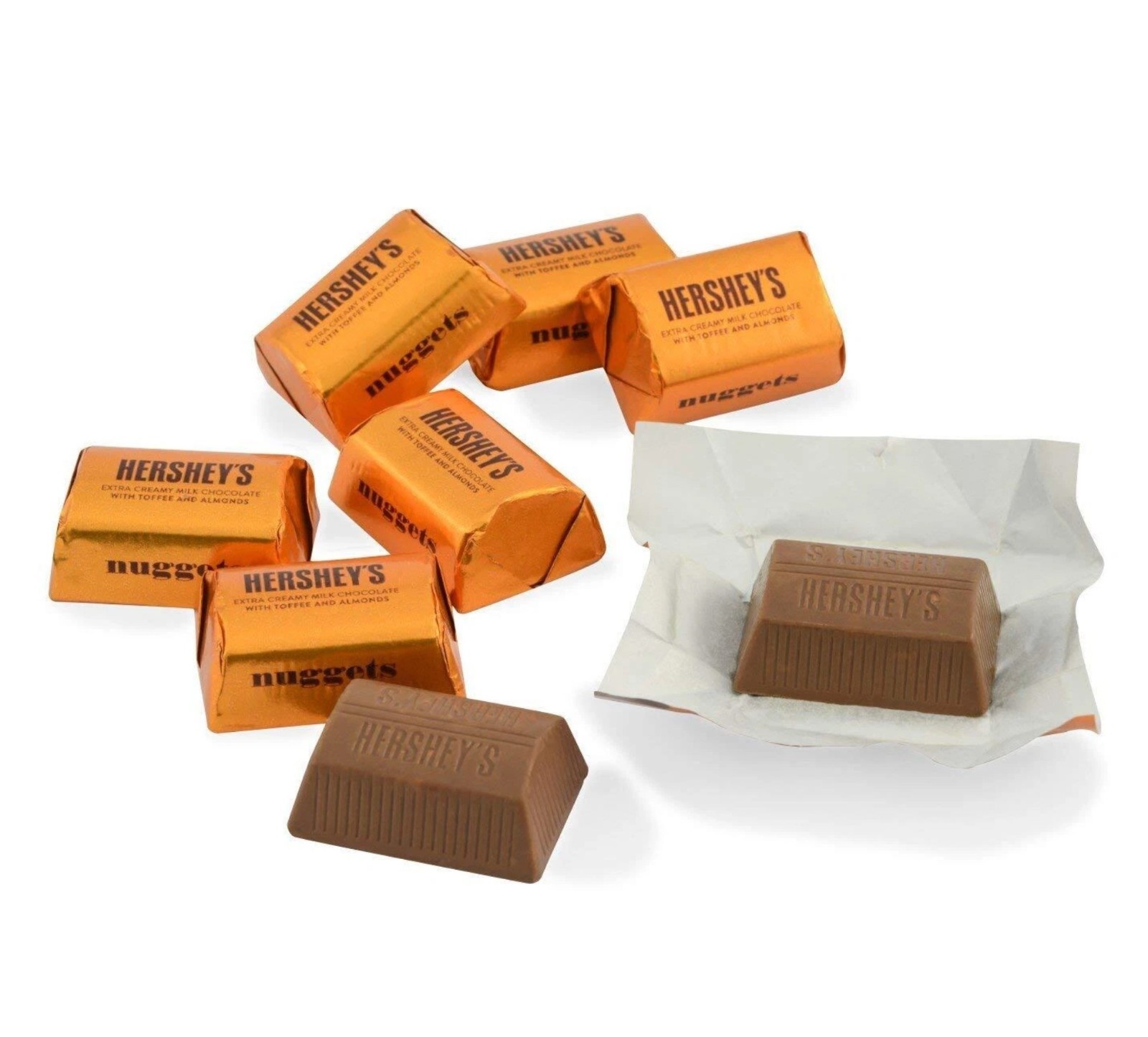 HERSHEY’S TOFFEE & ALMOND NUGGETS, IN POUNDS BULK BAG (PICK YOUR CRAVING NOW)!!!