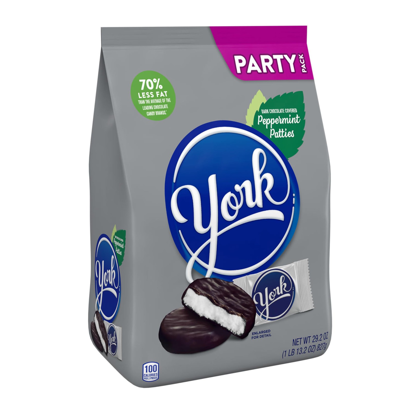 Dark Chocolate Peppermint Patties, Candy Party Pack, 29.2 oz