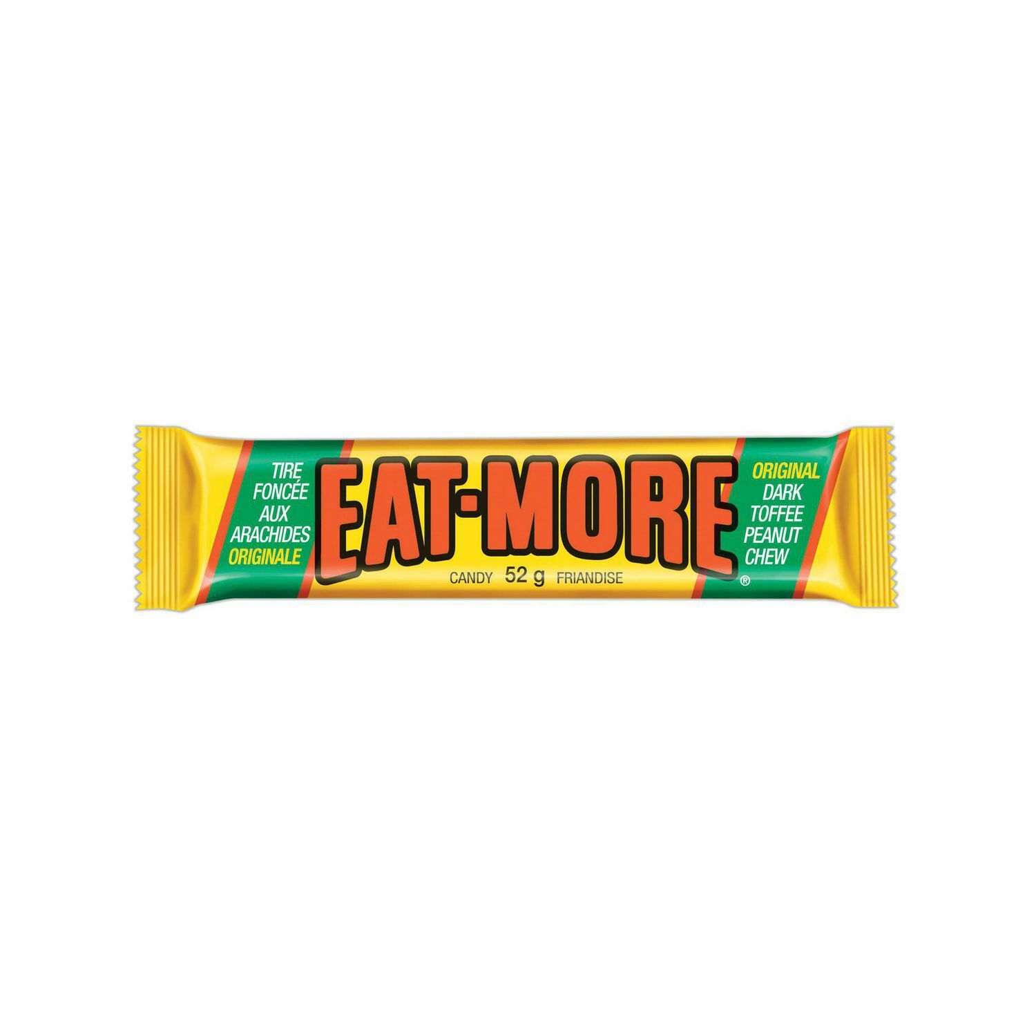 10 X Bars Hershey’s EAT-MORE Original Toffee Peanut Chew 52g each Free Shipping
