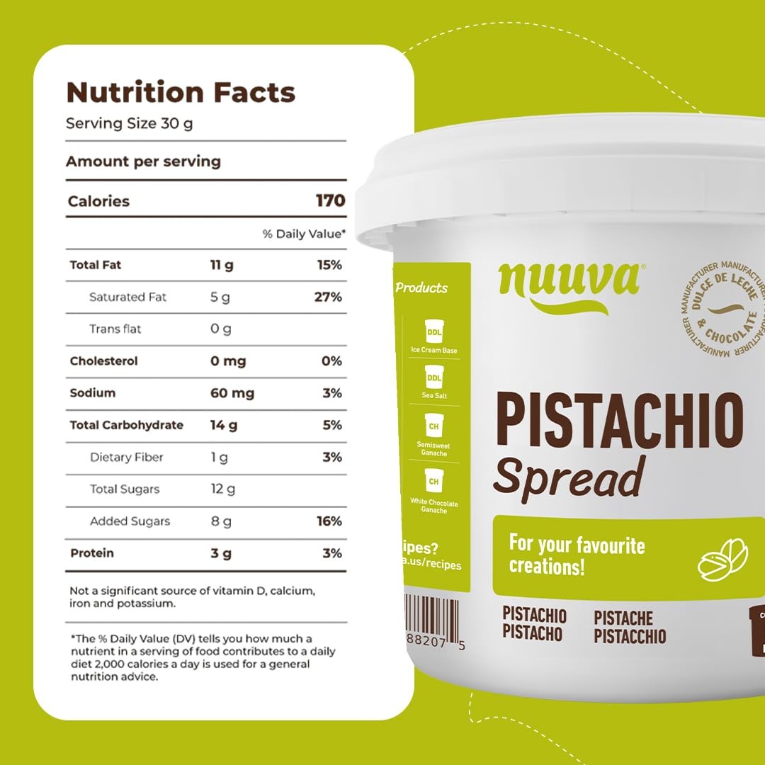 Foods Pistachio Spread | Rich & Nutty Pistachio Cream for Dubai Chocolate Bar…