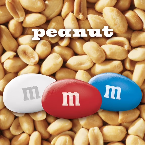 (2 pack) M&M’s Peanut Milk Chocolate Red, White & Blue Summer Candy – 10.05 Oz B
