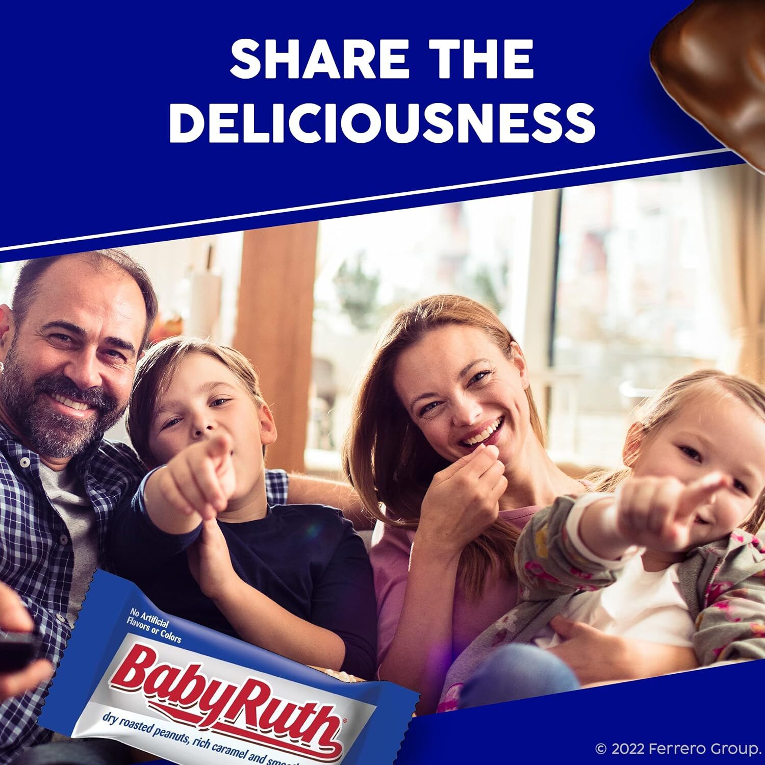 BULK BABY RUTH, Fun Size INDIVIDUALLY WRAPPED Bars, Peanuts, Caramel VALUE PRICE