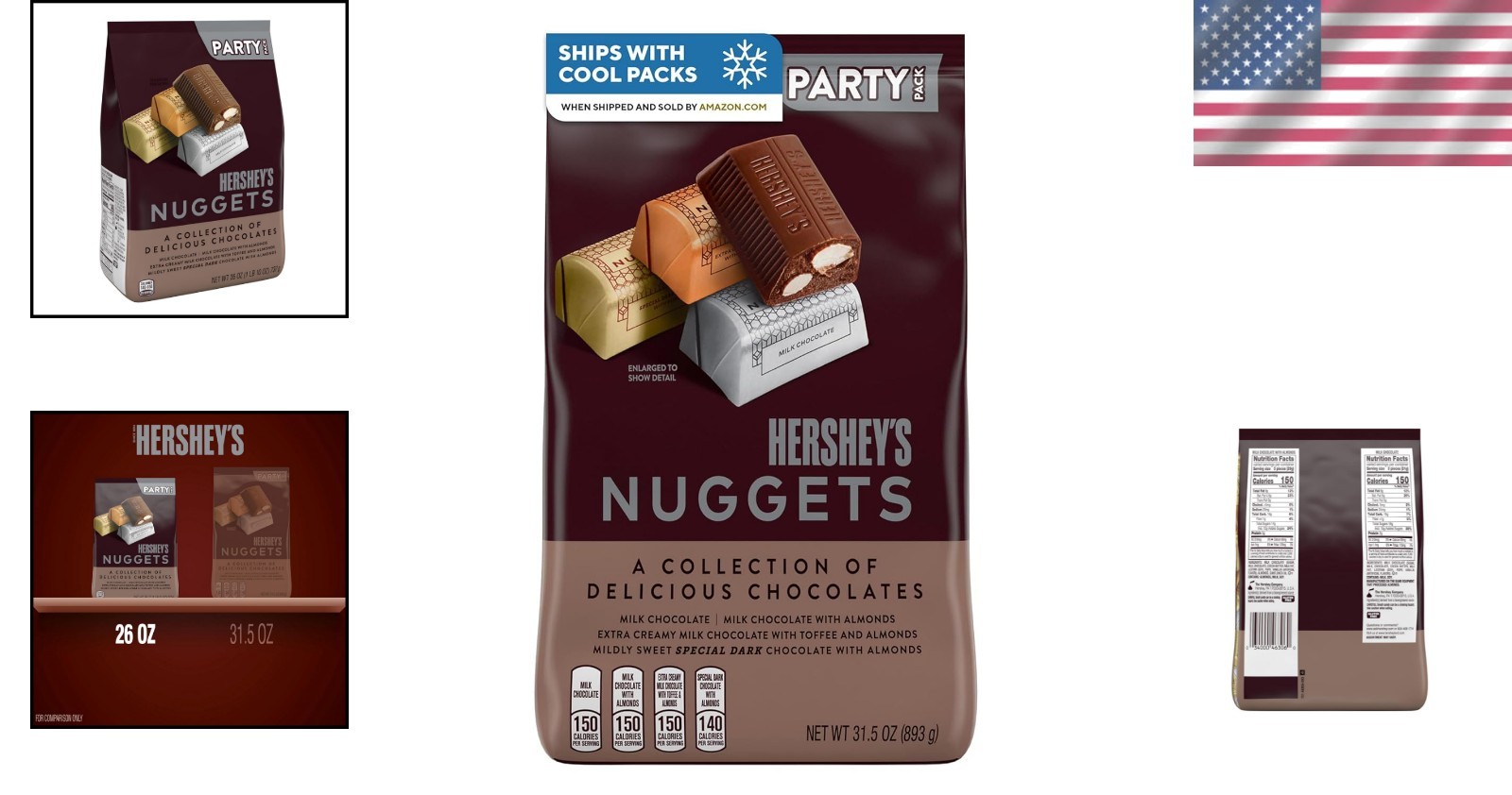 Value-Packed NUGGETS Assorted Chocolates, 26 oz Mini Treats for All Occasions