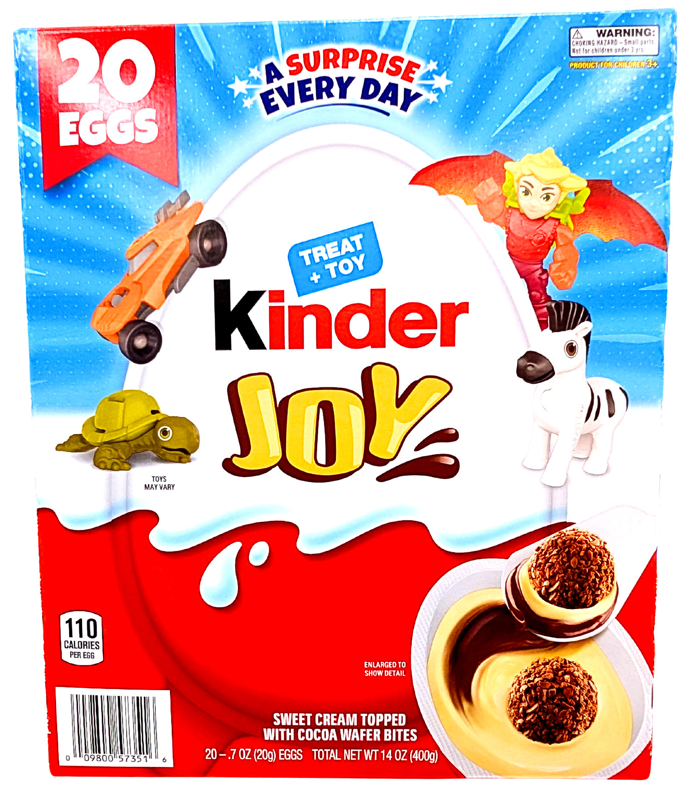 Kinder Joy Everyday White Chocolate Surprise Egg 20 x 0.7 Oz EXP 10/2026