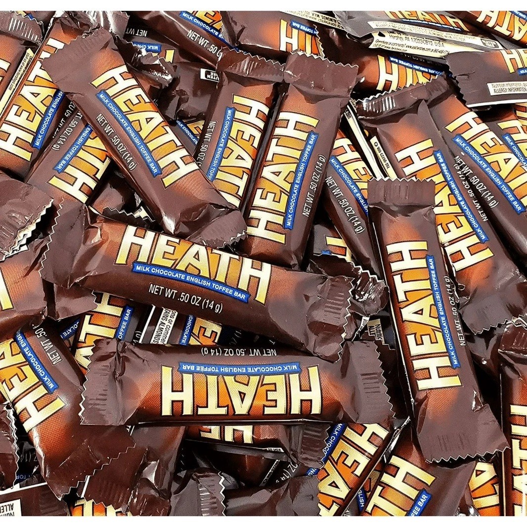 HEATH Milk Chocolate English Toffee, Bulk Snack Size Candy Bars (2 Pounds) Sale!