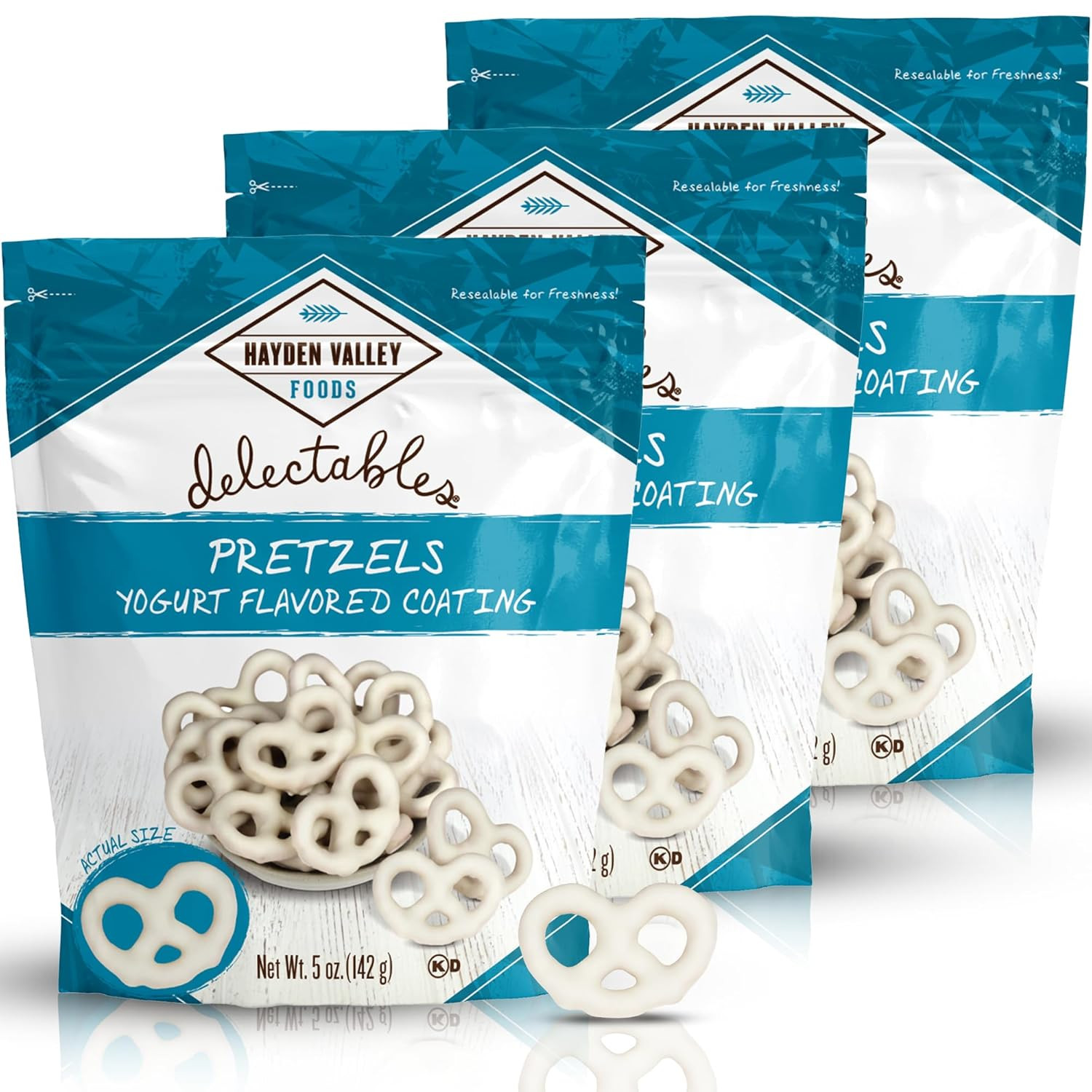 Cinnabon Bun Covered Pretzels | 5 Oz Bags (Pack of 3) | No Artificial Flavors, P