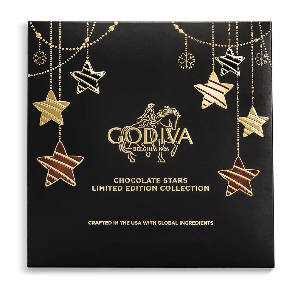 2 Boxes Godiva Stars Chocolate Candies Limited Collection 5.6 oz. ea. 15 pieces