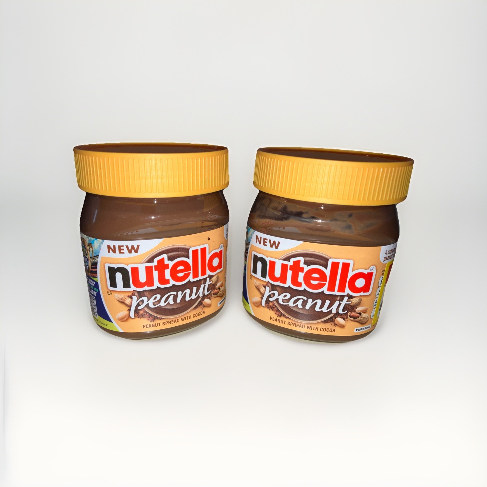 2 -New Nutella Peanut *Spread With Cocoa- Almost Sold Out