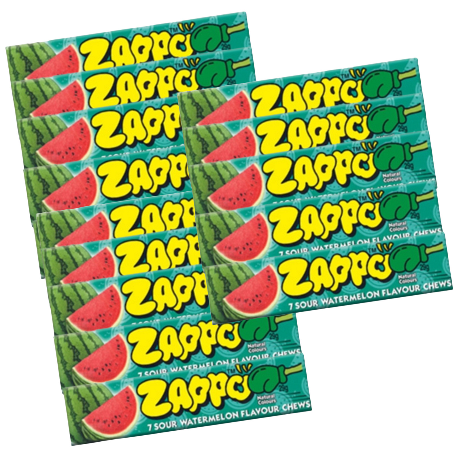 Zappo Chews 26g Watermelon x 20 Halloween Treat Party Favours Candy Buffet Bulk