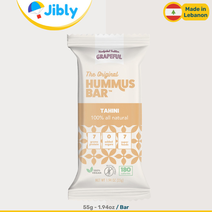 Lebanese Grapeful The Original Hummus Bar|Healthy Snacks|55g Bars|Wholesale Deal
