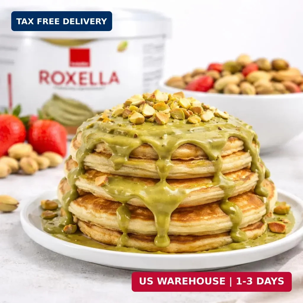 Pistachio Cream Spread 17% – Pistachio Cream Spread for Dubai Chocolate, Baking,