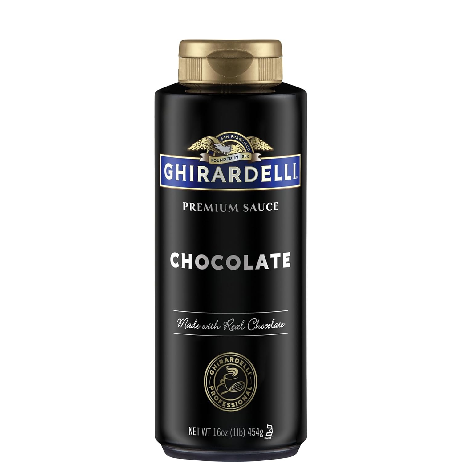 Ghirardelli premium sauce chocolate net wt 5lb 7.3oz