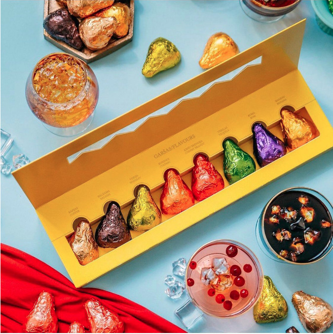 FREE Ship + Laima PROZIT ASORTI Chocolates with Li q uor 6.35 oZ made Latvia