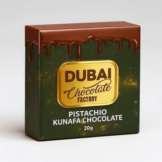 GODKA Kunafa Chocolate Bar Dubai style 100 g (20 g x 5 Pack)