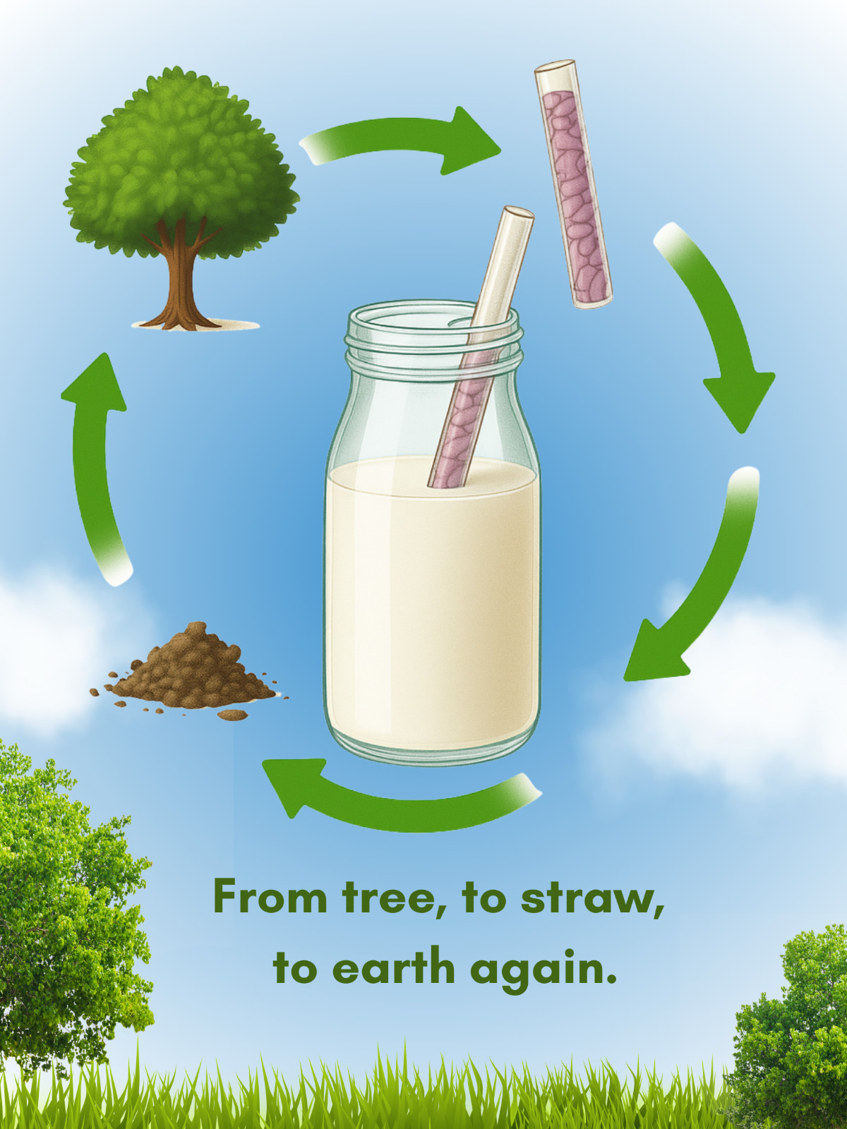 Sipahh Cookies & Cream Milk Straws – 60 Pack Dairy Free Soy Almond Milk Friendly