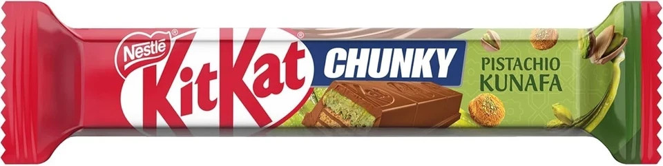 KitKat Chunky in Pistachio Kunafa Chocolate Bar (41g)