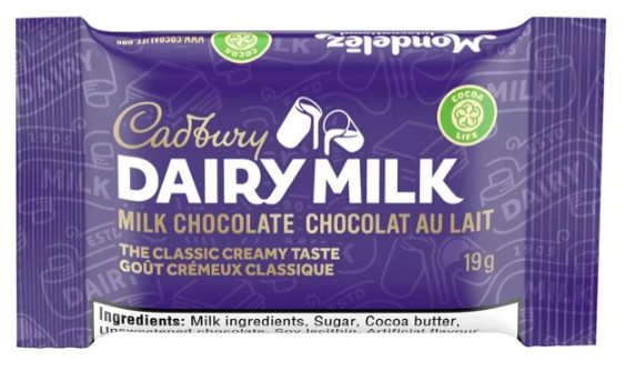 Cadbury Dairy Milk, Milk Chocolate Mini Bars Creamy Taste 19 Bars (2 Pack)