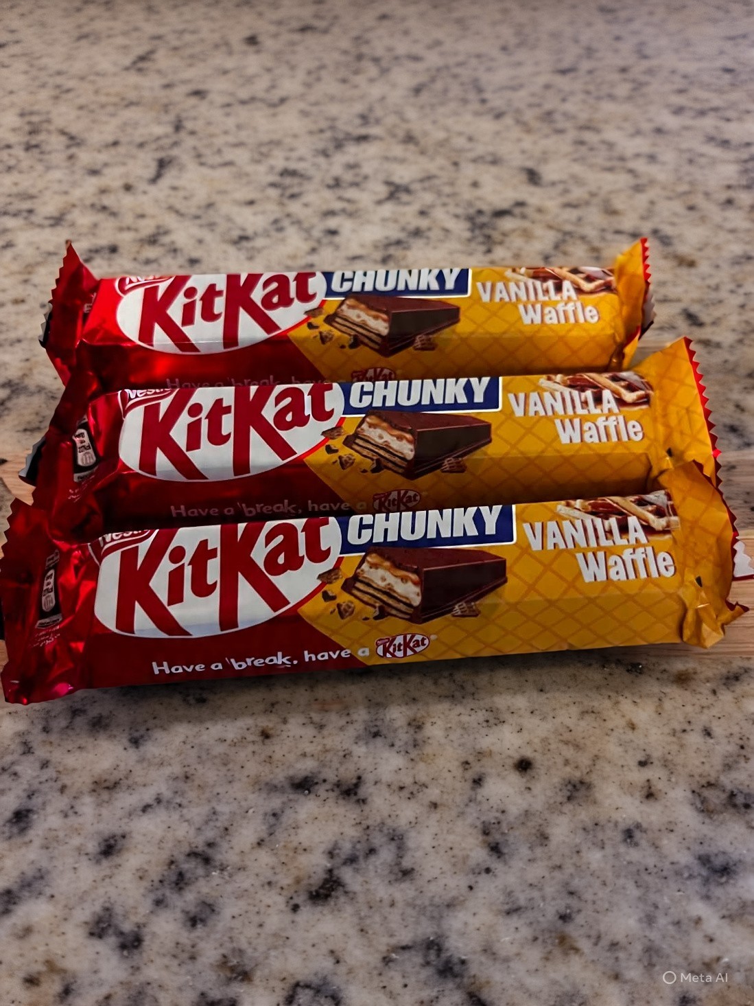 3 X Kit Kat Chunky Vanilla Waffle Expiration Date End Of August 2027