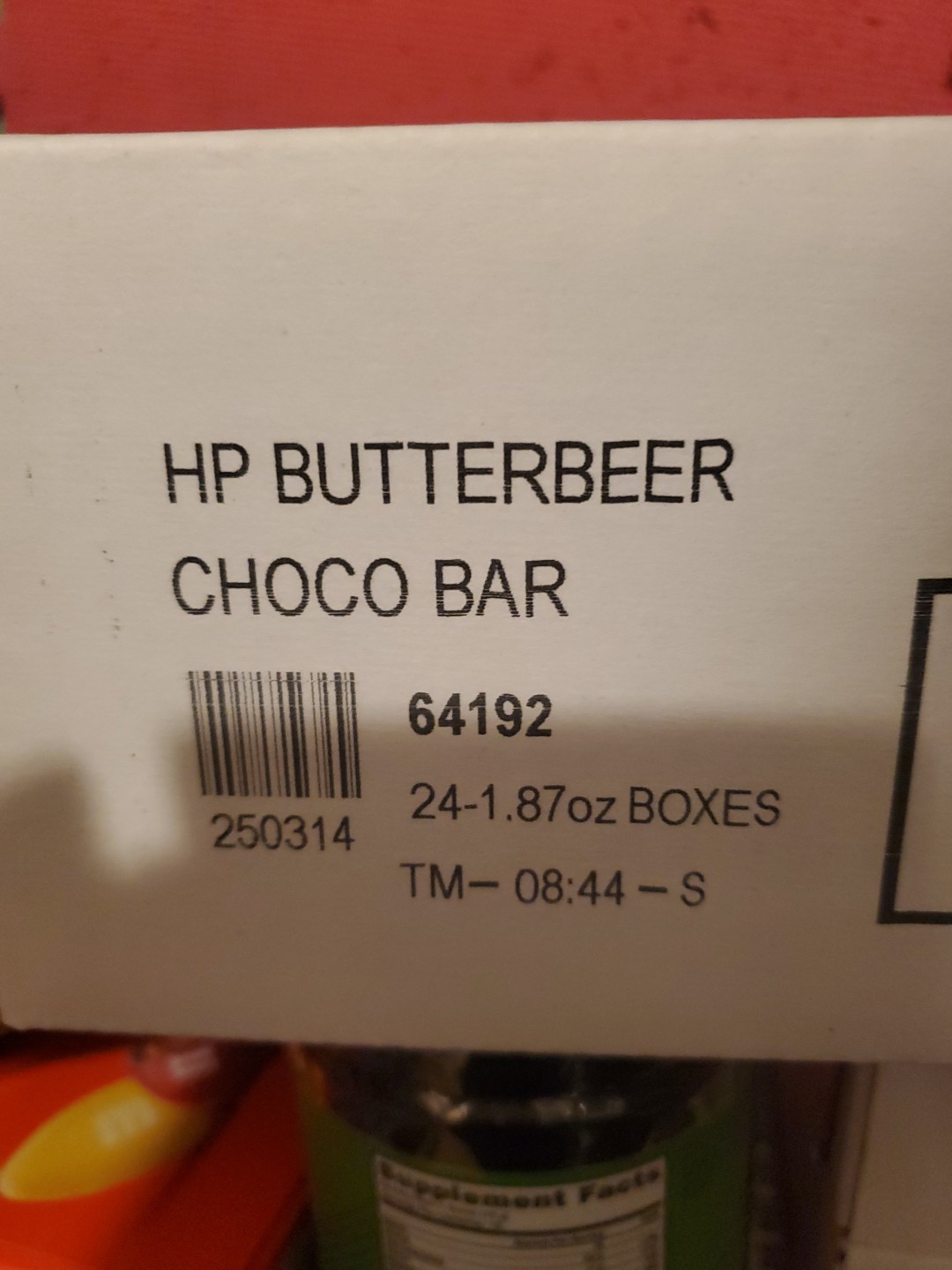 Harry Potter 1.87 oz BUTTERBEER Bar Milk Chocolate with Creamy Center BB 3142026