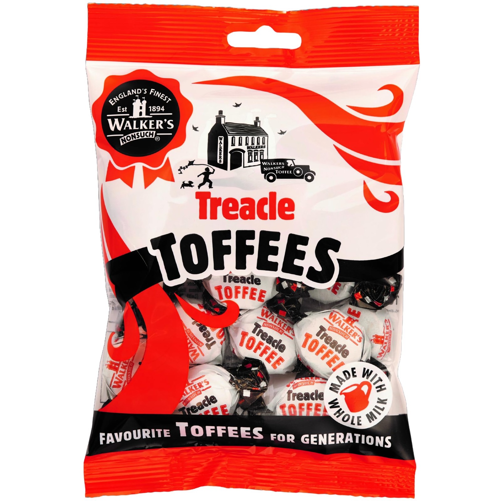 Walkers Nonsuch Treacle Toffee | with Condensed Milk Black Treacle | Classic…