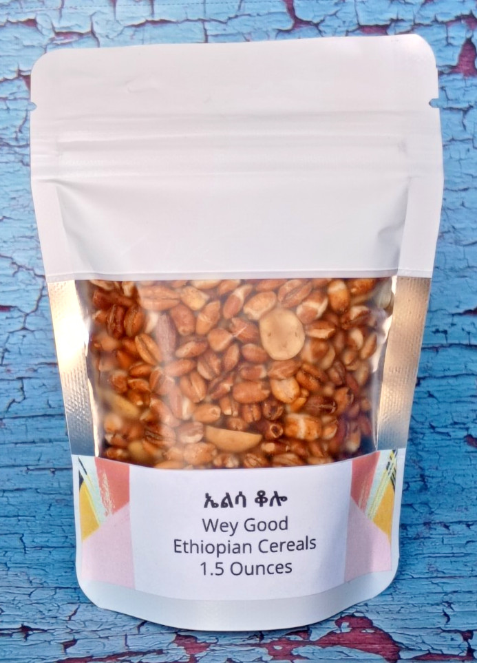 Wey Good Ethiopian Cereals – Elsa Kolo (ኤልሳ ቆሎ) – 1.5 Ounces