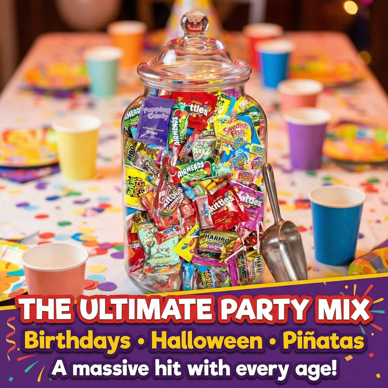 Ultimate Assorted Candy Party Mix – 2 LB Bag – Mega 2 pounds, Multicolor