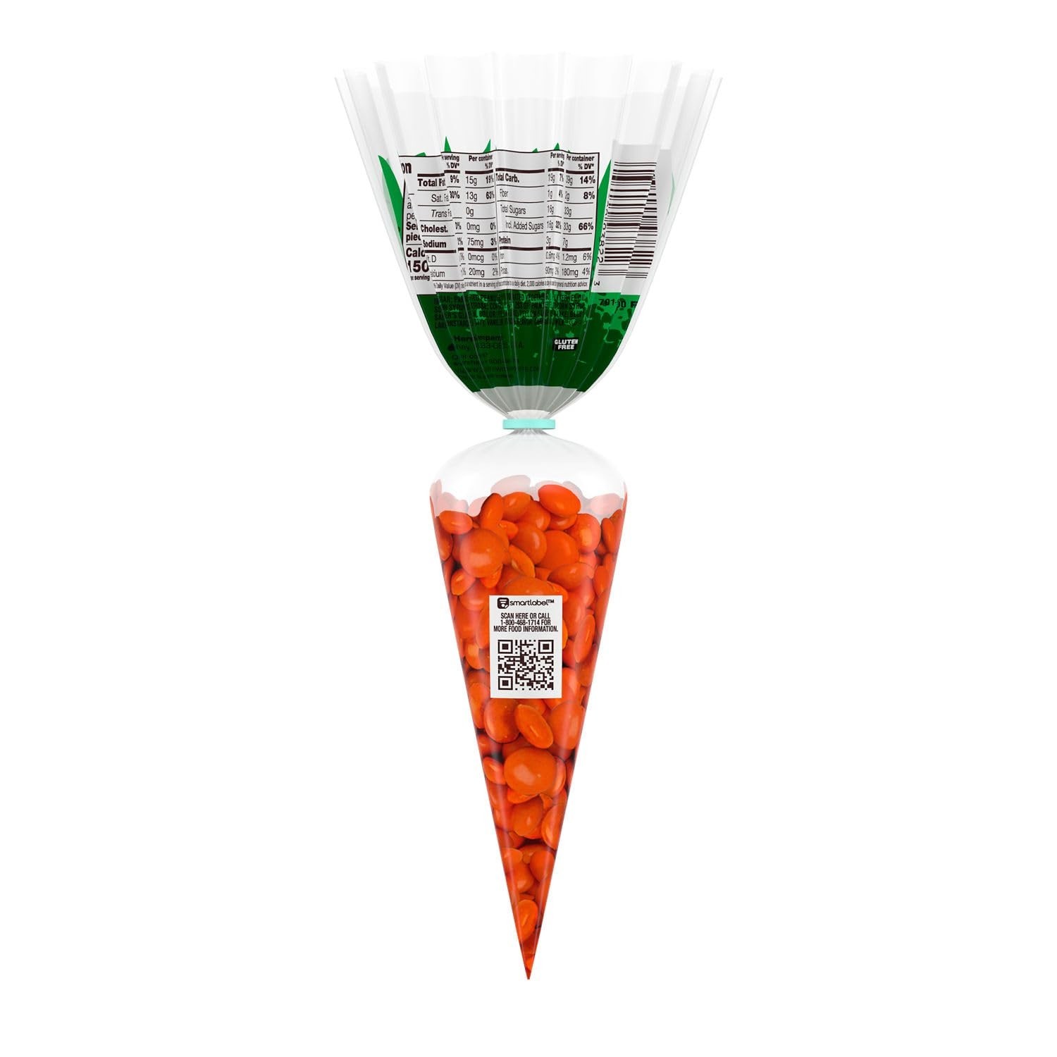 REESE’S PIECES Peanut Butter Shell Treats,Easter Candy, 2.2 oz Carrot Bag 2 Pack