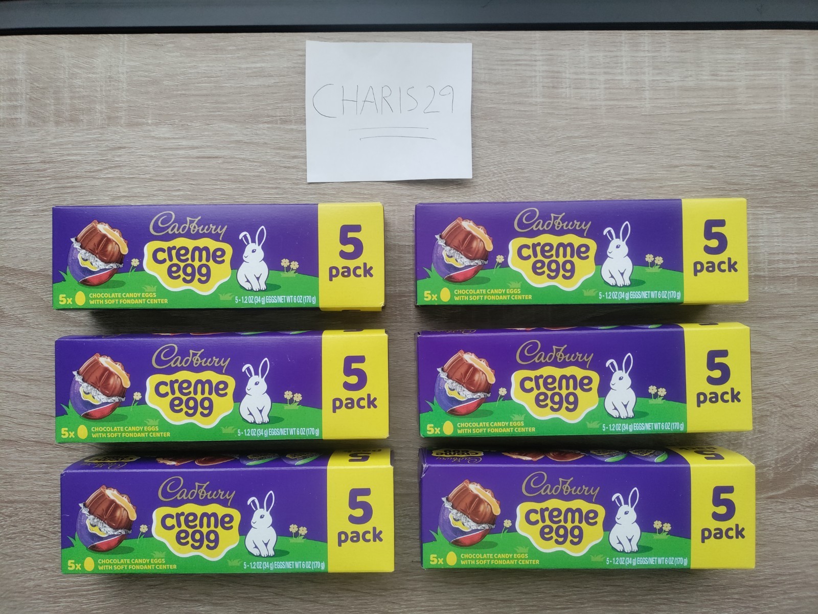 Cadbury Chocolate Candy Eggs w/ soft Fondant Center 5 Eggs Each BB:07/26 (6-PK)