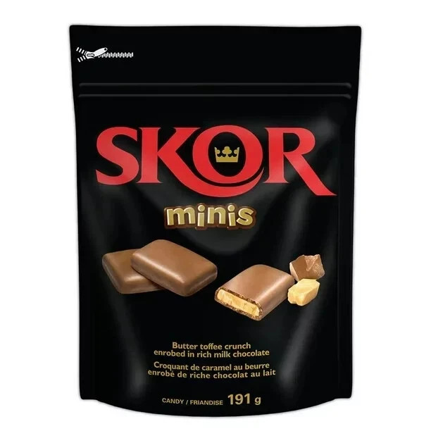 2 bags of Hershey’s SKOR Minis Candy, 191g / 6.7 oz Each – FRESH From Canada