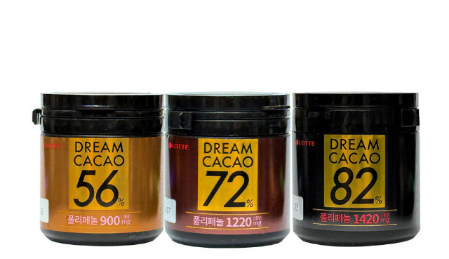 Lotte Dream Cacao Dark Chocolate 86g Mega Pack | 6 Bottles Lot | 56% 72% 82% Mix