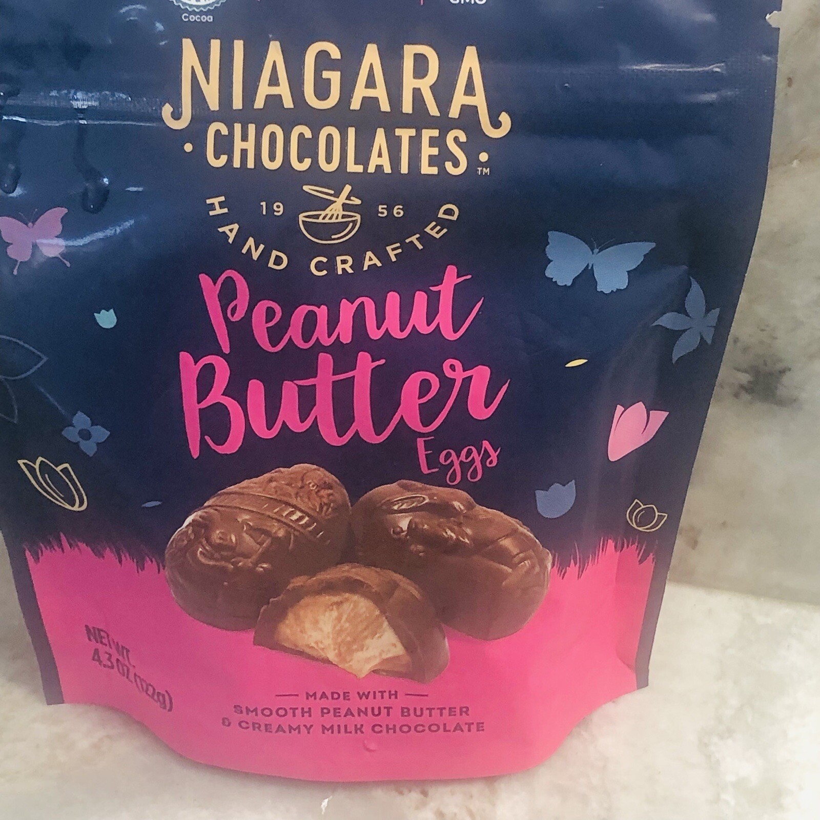 Niagara Chocolates Hand Crafted Peanut Butter Eggs-4.3oz/122g.ShipN24Hours