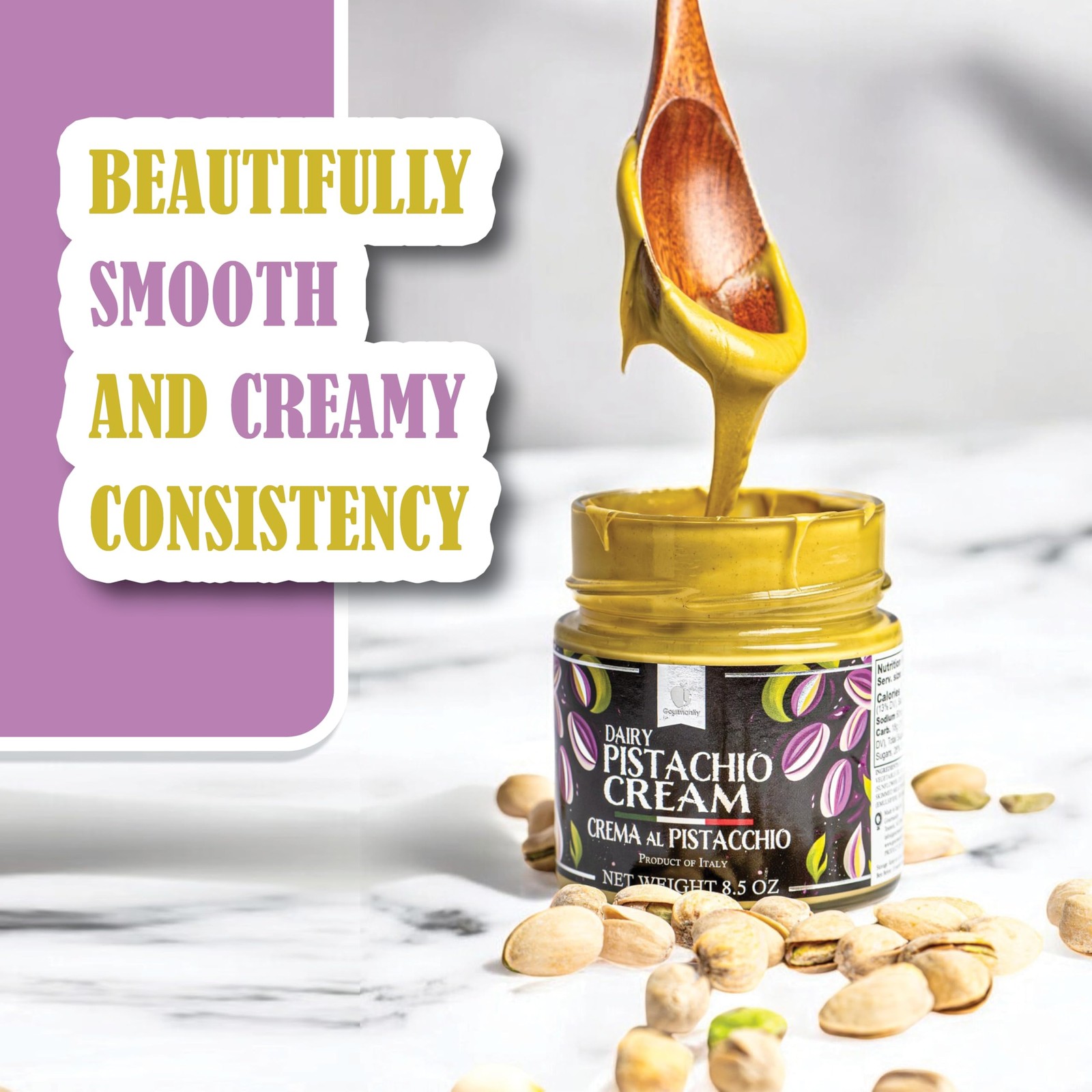 Dairy Pistachio Cream Spread, Perfect for Dubai Chocolate Bar, Luxury Pistach…