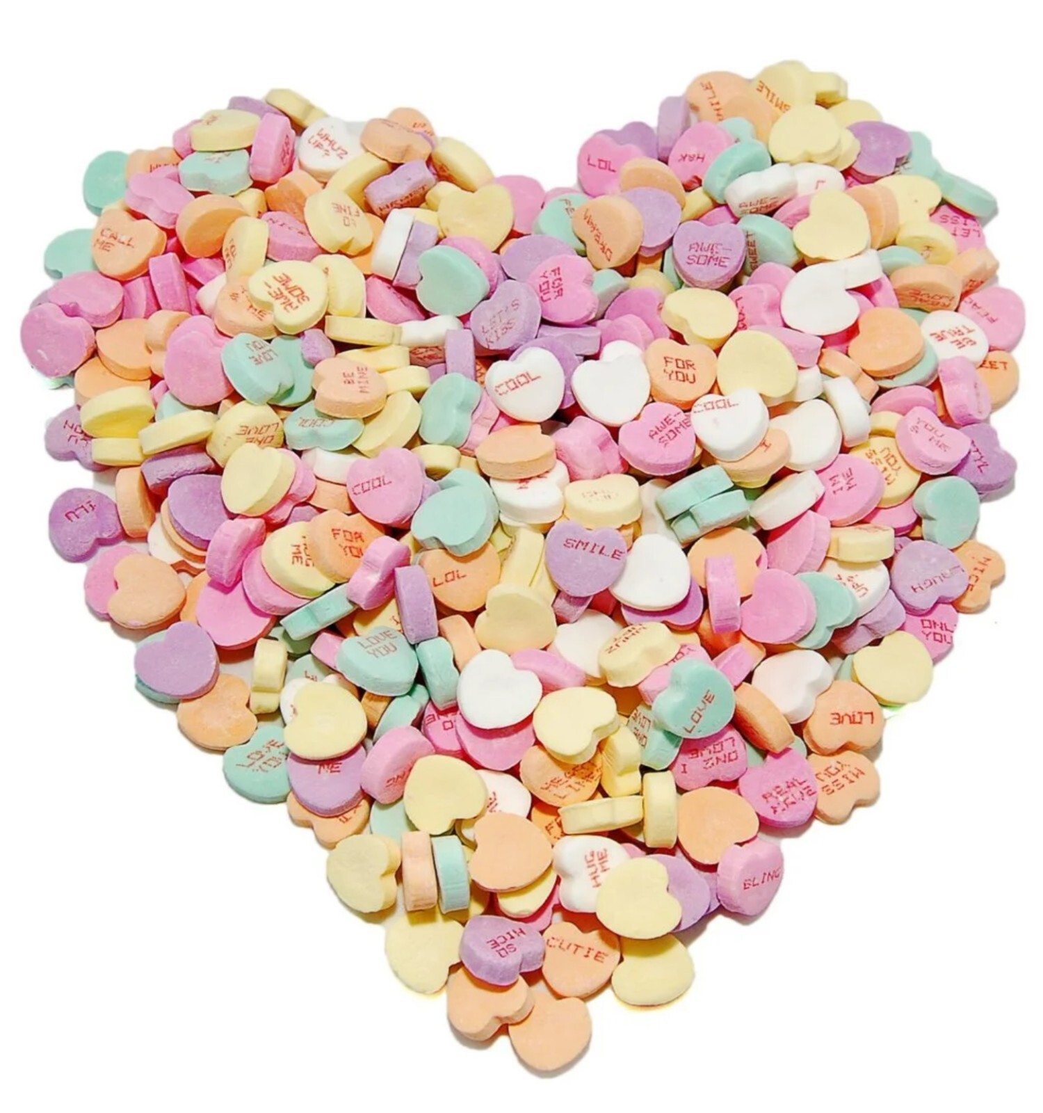 SWEETHEART CONVERSATION HEART CANDY FUN ASSORTED FLAVORS-BULK BAG VALUE-PICK NOW
