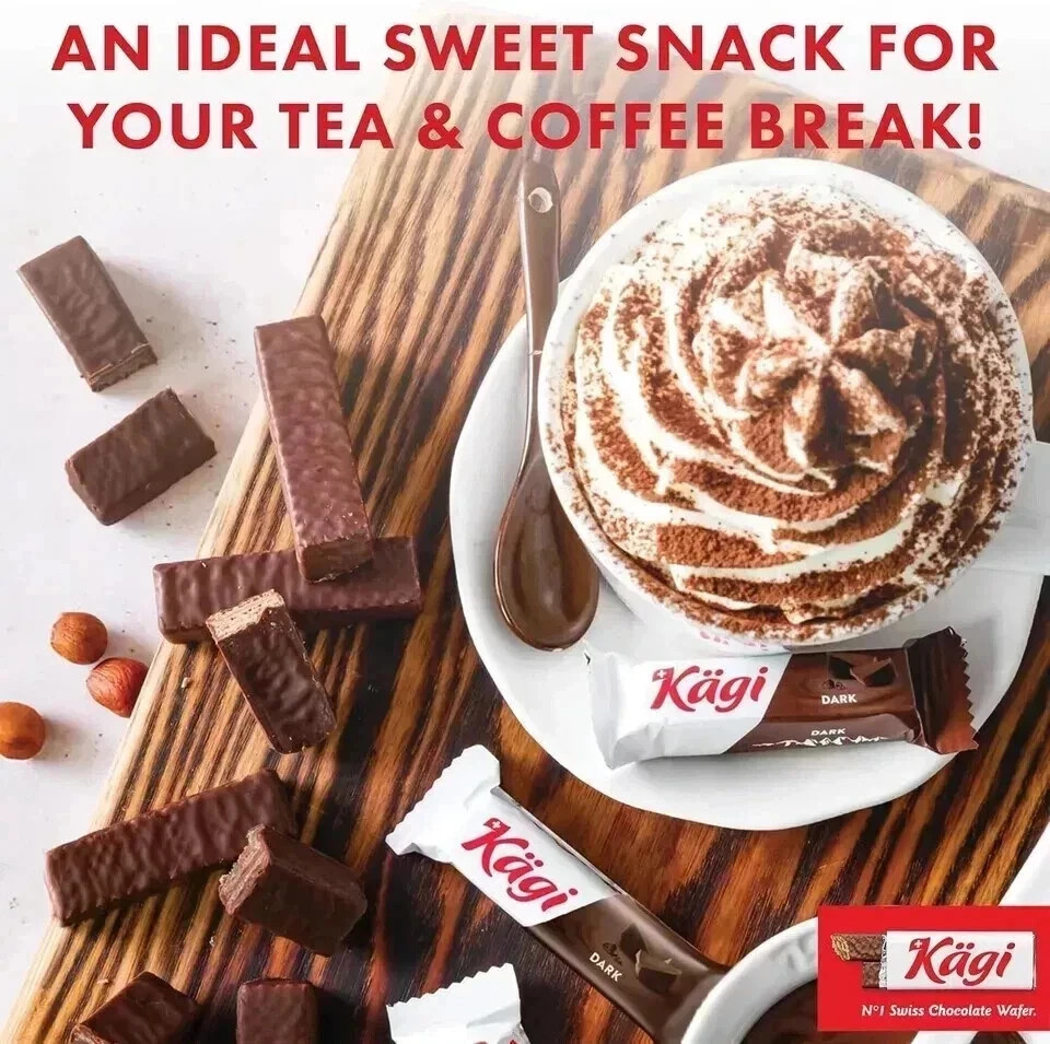 Kägi Swiss Dark Chocolate Covered Mini Wafers 125g Free Shipping World Wide