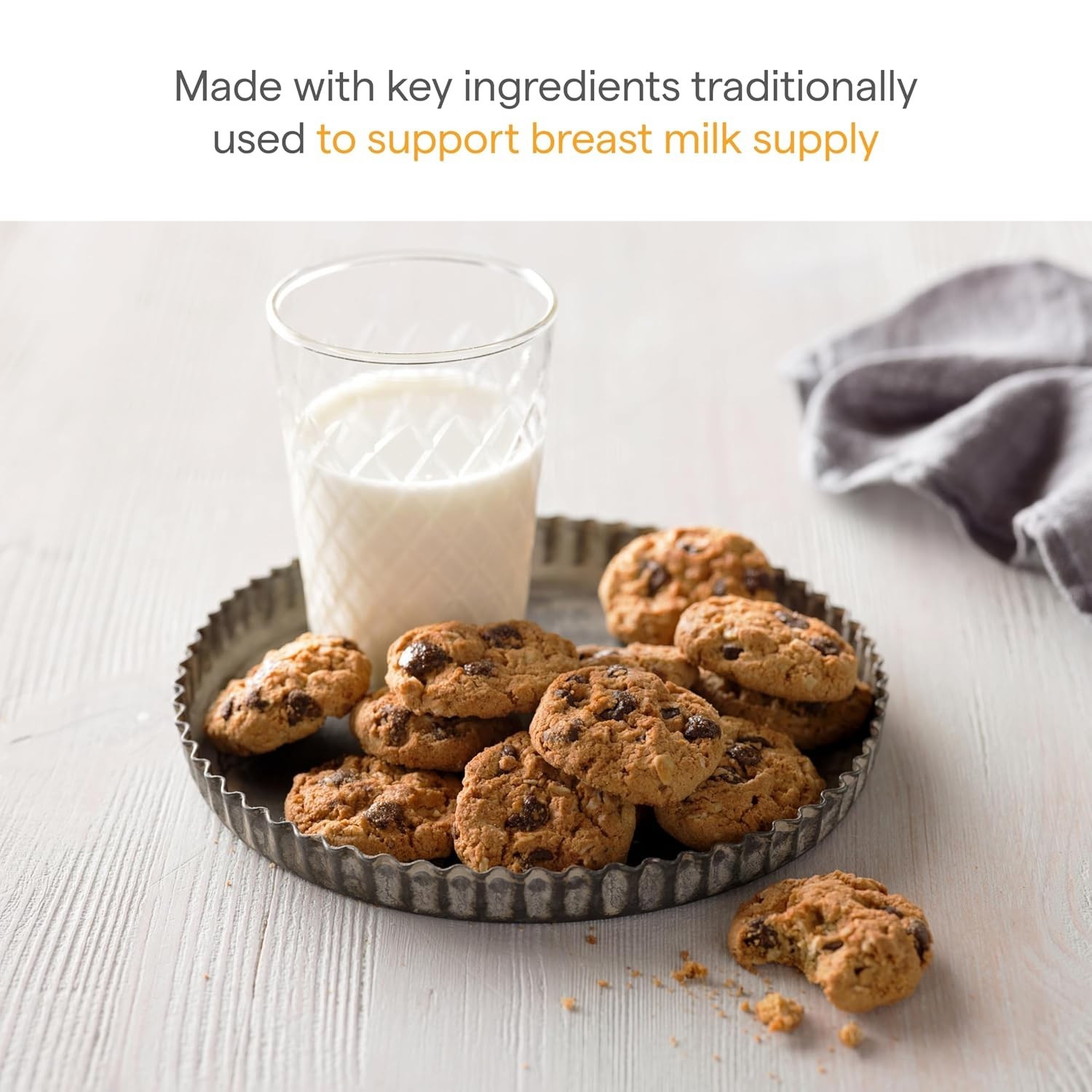 Milkmakers Lactation Cookie Bites for Breastfeeding, Oatmeal Chocolate Chip N…
