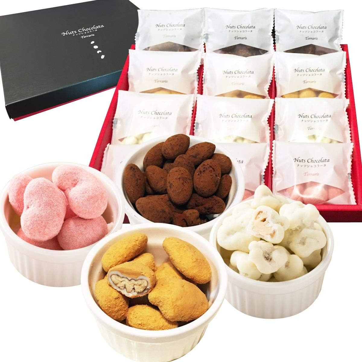 Terraris Luxury Nut Chocolates Gift Box 12 Packs Mothers Day Sweets YK1091