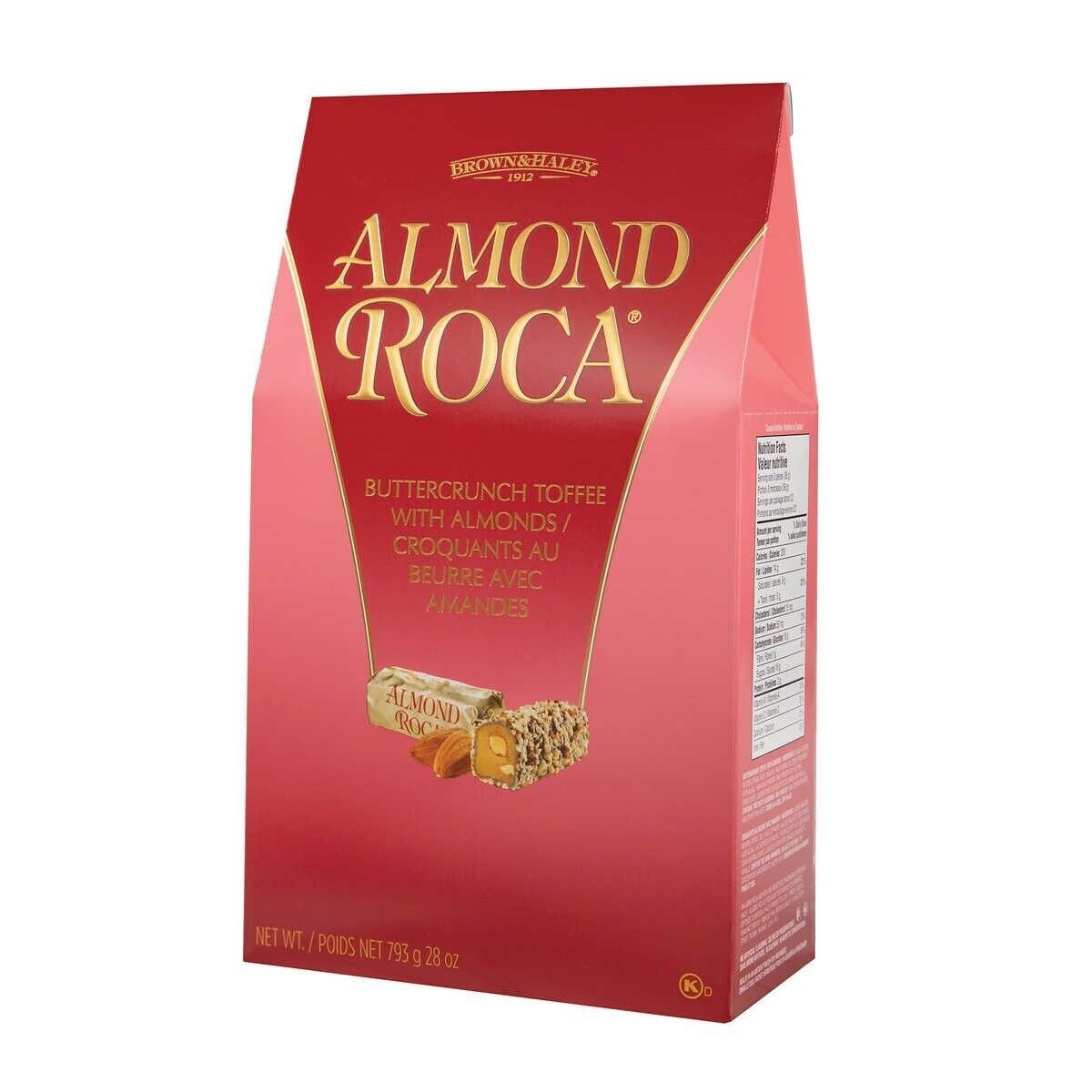Brown & Haley 28 oz Original ALMOND ROCA Buttercrunch Toffee COSTCO SiZe BB 4/27