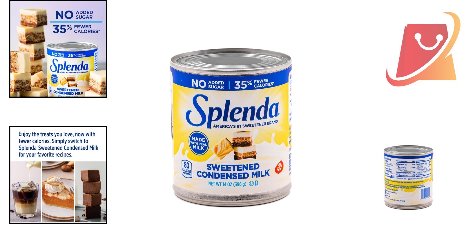Reduced Calorie Sweetened Condensed Milk – No Sugar Added, 14oz Can