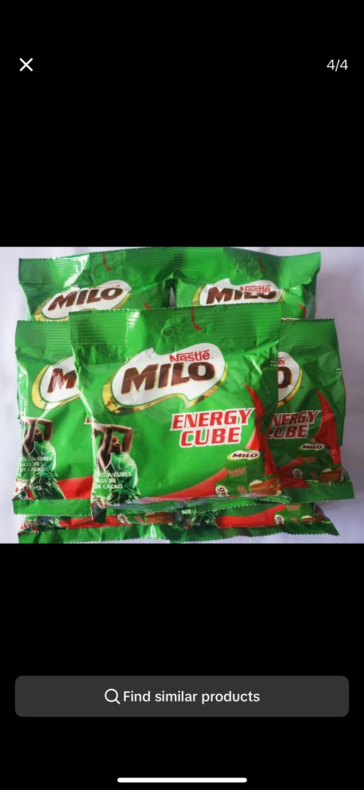 x5 Nestle Milo Energy Cube Malaysia Halal (2.72g x 50 cubes)