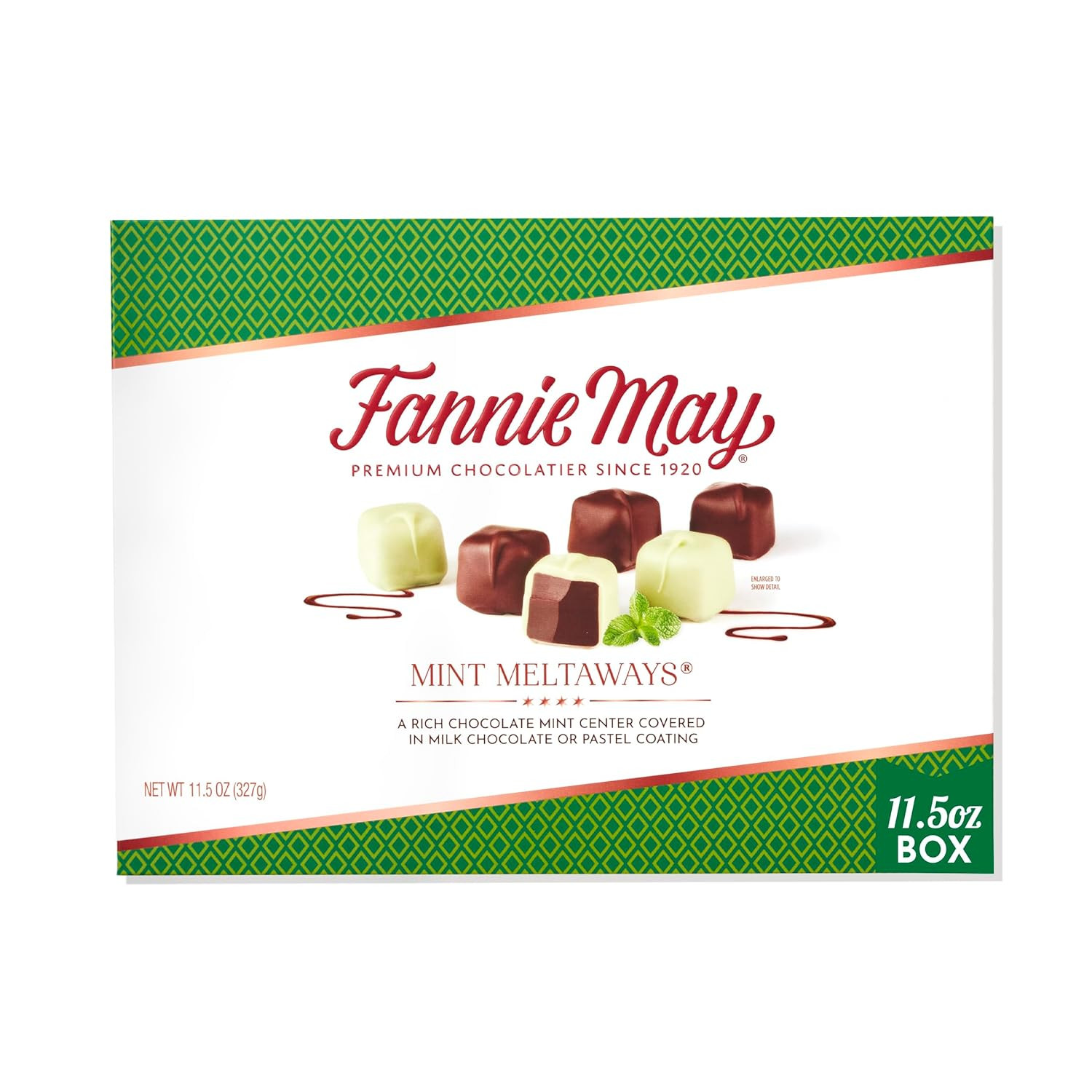Milk Chocolate Candy Mint Meltaways Gift Box 11.5 oz