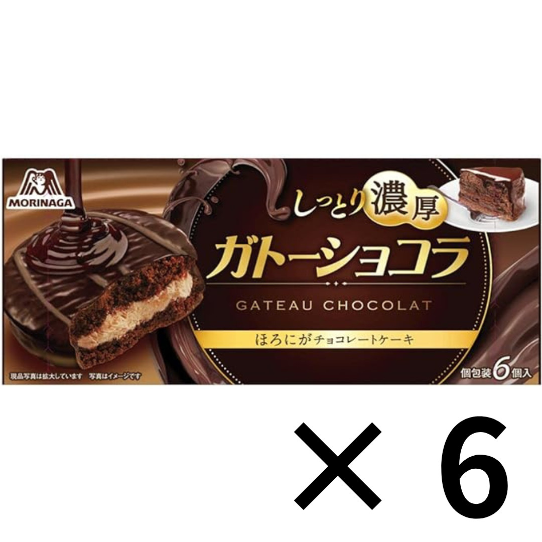 【Japanese Chocolate】Morinaga gateau chocolate 6 pieces × 6